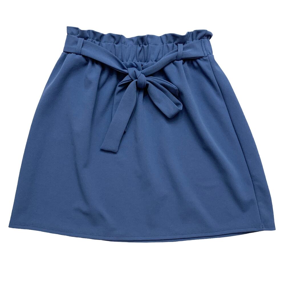 POTTER'S POT Baby Blue Paper Bag Mini Skirt Large